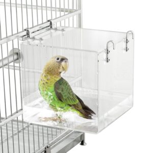 Clear Hanging Bird Bath Tub